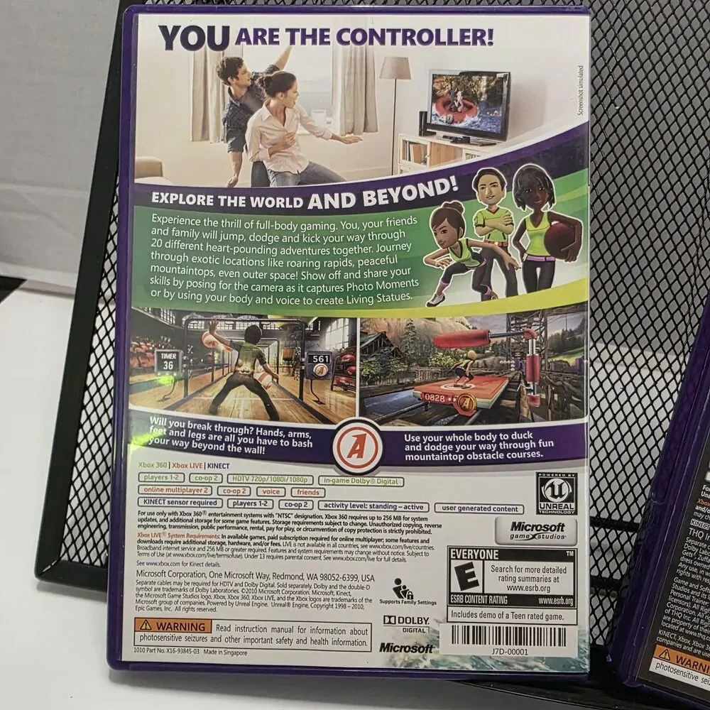 Kinect Adventures & UFC Personal Trainer Xbox 360 Games Bundle Tested